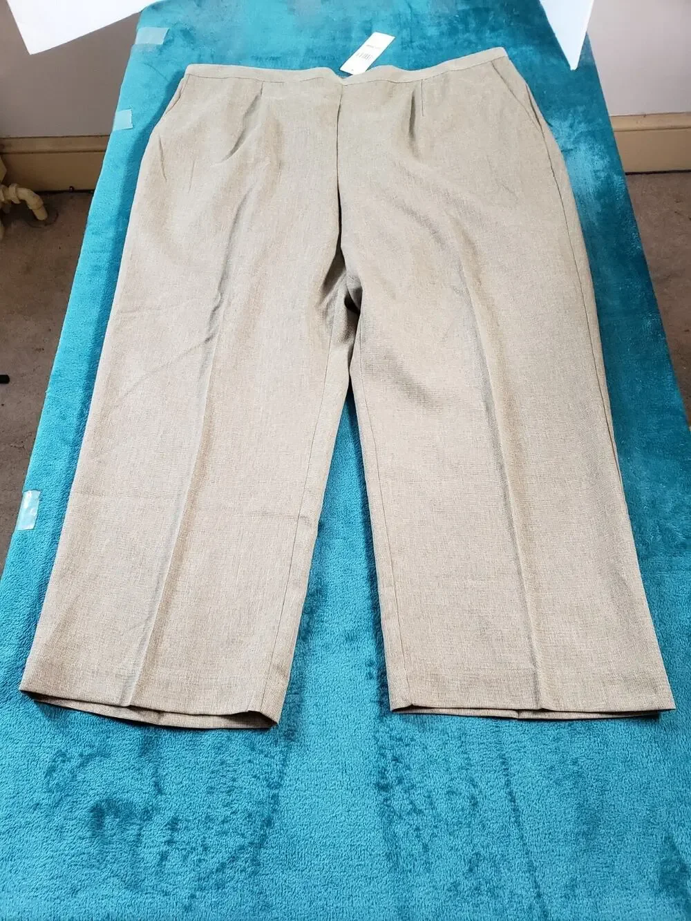 Alfred Dunner Pants Size 22 W Brown Elastic Waist Ladies Dress Stretch NWT